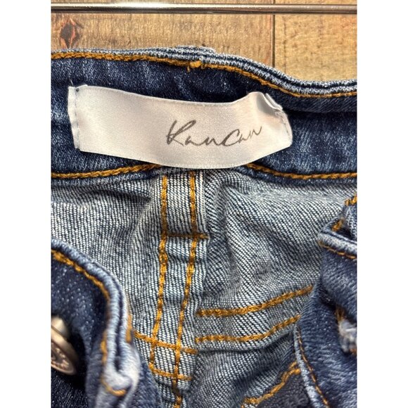 KanCan Womens Distressed Skinny Jeans Size 28 Blue Denim - Picture 3 of 8